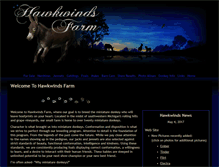 Tablet Screenshot of hawkwindsfarm.com